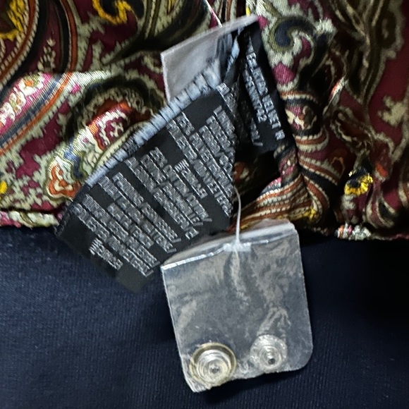 Schott NYC Dark Blue Velvet Bomber Jacket - Picture 4 of 10